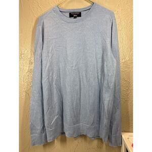 Banana Republic Men’s Light Blue Italian Merino Wool Sweater Size Tall Large
